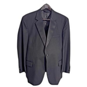 Jos. A. Bank Notch Lapel Tuxedo W/ Pants Black Tie Gala Ceremonial Tux 43R